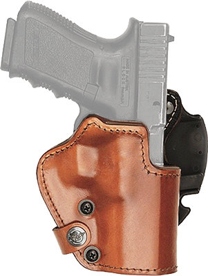 Кобура Front Line LKC для Glock 19/23/32. Материал - Kydex/кожа/замша. Цвет - коричневый