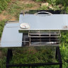 Коптильня средняя (400x300x310) нержавейка с термометром крышка домиком