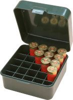 Коробка MTM Dual Gauge Shotshell Case универсальная на 25 патронов 12/16/20 кал. Цвет – зеленый