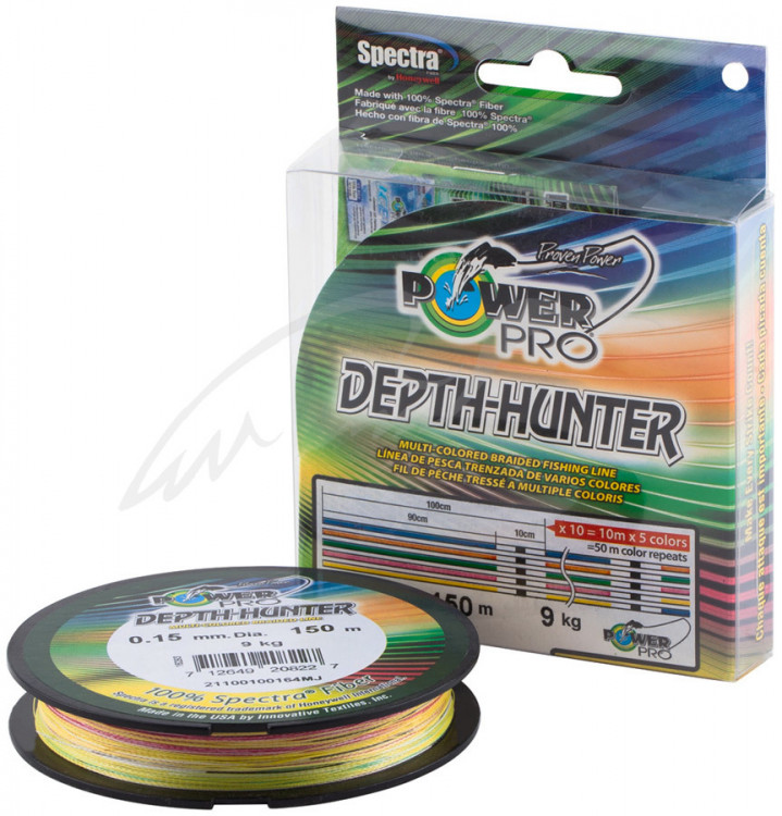Шнур Power Pro Depth-Hunter (Multi Color) 150m 0.13mm 18lb/8.0kg