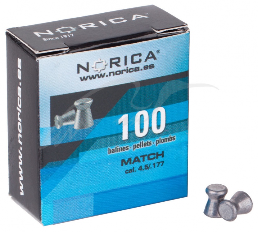Кулі пневматичні Norica Match. Кал. 4.5 мм. Вага - 0.48 г. 100 шт/уп