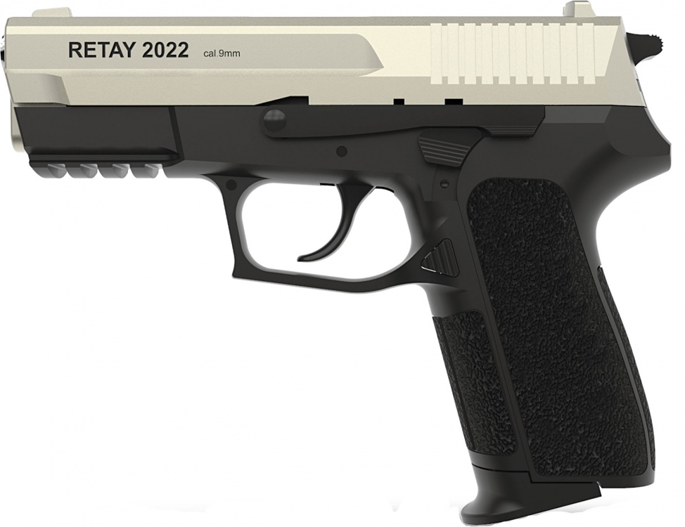 Пистолет стартовый Retay 2022, 9мм. ц:satin