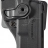 Кобура для Taurus PT24/7 PRO/PT800. Крепление на ремень. Материал - пластик. Цвет - черный