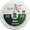Пули пневматические Spoton Match кал. 4,5 мм. Вес - 0,60 г. 250 шт/уп