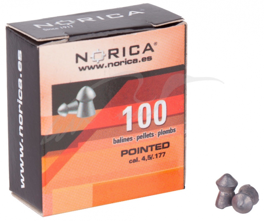 Кулі пневматичні Norica Pointed. Кал. 4.5 мм. Вага - 0.56 г. 100 шт/уп