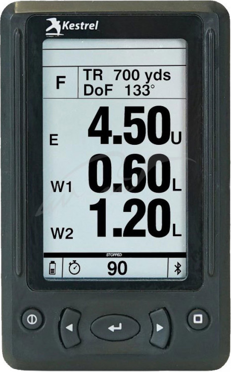 Екран Kestrel HUD з управлінням