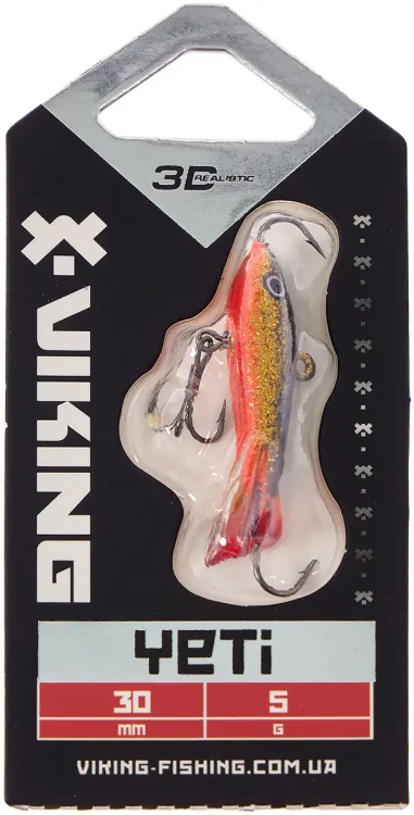Балансир Viking Fishing Yeti Ice Jig 30mm 5.0g #10 Golden Dark