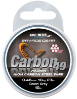Поводковый материал Savage Gear Carbon49 Steelwire 10m 0.48mm 11kg Grey