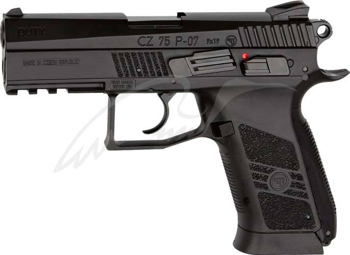 Пистолет пневматический ASG CZ 75 P-07 Duty Blowback. Корпус - металл