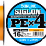 Шнур Sunline Siglon PE х4 300m (оранж.) #1.5/0.209mm 25lb/11.0kg