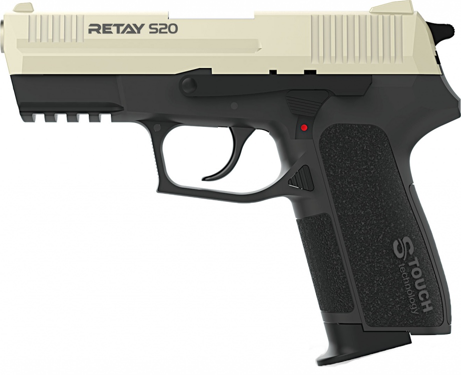 Пистолет стартовый Retay S20, 9мм. ц:satin