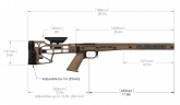 Ложе MDT HS3 для Remington 700 LA FDE