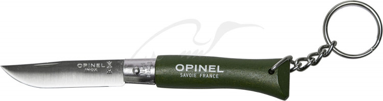 Нож Opinel Keychain №4 Inox. Цвет - зеленый