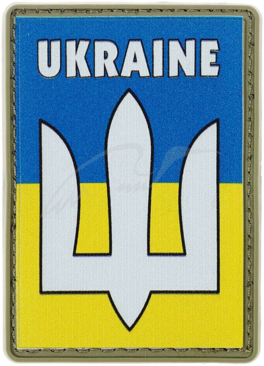 Патч МИД Тризуб. Білий