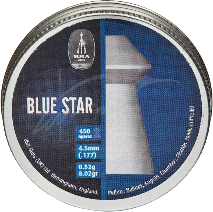 Кулі пневматичні BSA Blue Star. Кал. 4.5 мм