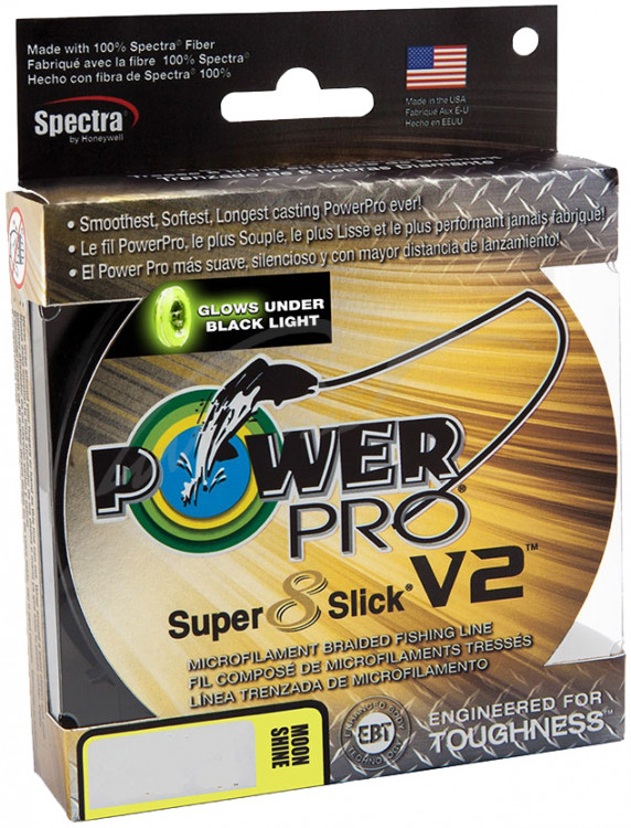 Шнур Power Pro Super 8 Slick V2 (Moon Shine) 135m 0.23mm 38lb/17.0kg