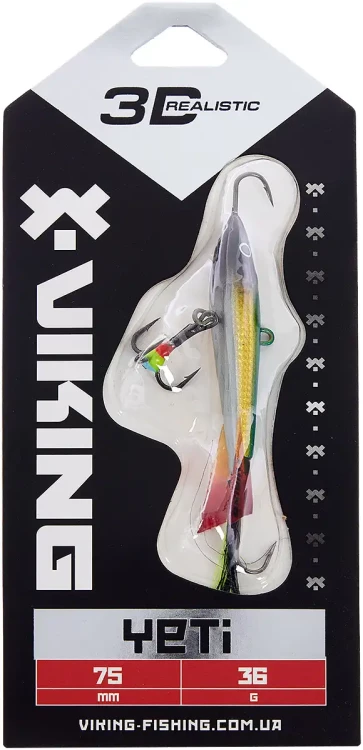 Балансир Viking Fishing Yeti Ice Jig 75mm 36.0g #2 Green Glam