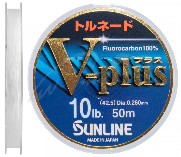 Флюорокарбон Sunline V-Plus 50m #2.5/0.26mm 5.0kg