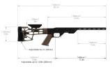 Ложа MDT LSS-XL для карабина Remington 700 Short Action. Материал - алюминий. Цвет - песочный