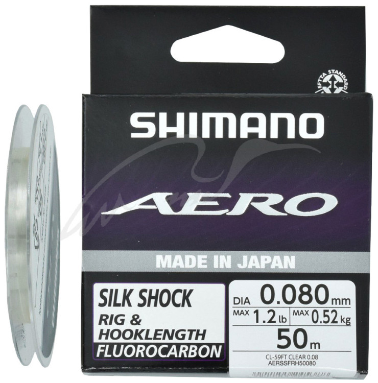 Флюорокарбон Shimano Aero Silk Shock Fluoro Rig/Hooklength 50m 0.179mm 3.01kg