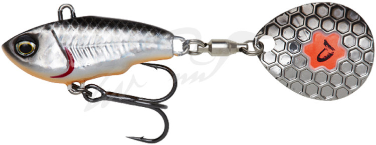 Тейл-спиннер Savage Gear Fat Tail Spin 80mm 24.0g Dirty Silver