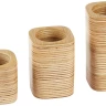 Набор подставок FLAMPIC Cup Set для канцтов.(3 разн. размера) (шпонов. березов. фанера)