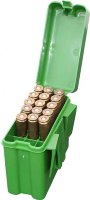 Коробка MTM на 20 патронов кал. 222 Rem - 222 Mag. Цвет - зеленый