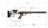 Ложе MDT HS3 для Howa 1500/Weatherby Vanguard SA FDE