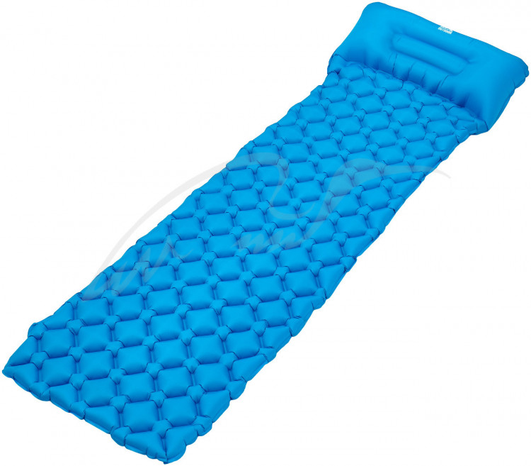 Каремат надувной Skif Outdoor Bachelor Ultralight. Размер 196х56х5 см. Blue