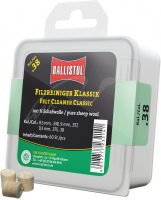 Патч для чищення Ballistol повстяний класичний для кал. 9 мм. 60шт/уп