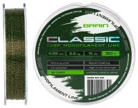 Леска Brain Classic Carp Line 3D (camo) 150m 0.25mm 15lb 6.6kg