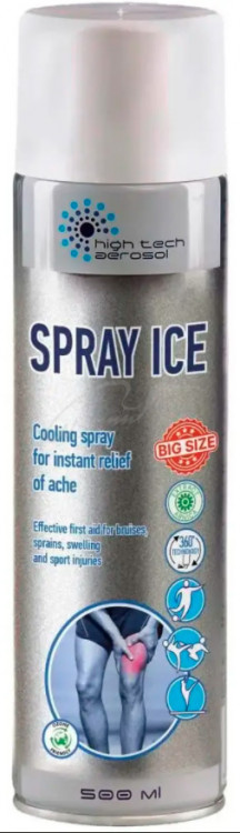 Спрей охолоджуючий HTA. "HTA SPRAY ICE". Об’єм - 500 мл