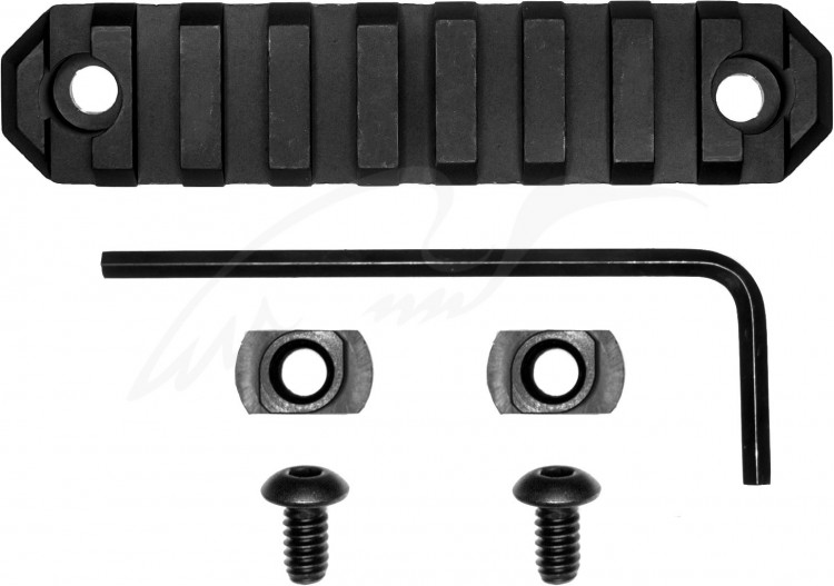 Планка GrovTec для M-LOK на 9 слотів. Weaver/Picatinny