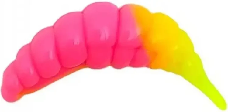 Силикон FishUP Ozi 1.2" cheese taste #133 - Bubble Gum/Hot Chartreuse (10шт/уп)