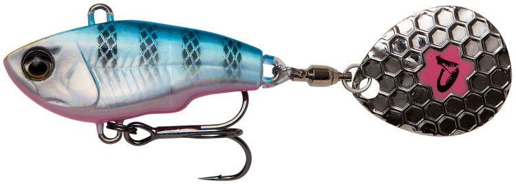 Тейл-спиннер Savage Gear Fat Tail Spin 80mm 24.0g Blue Silver Pink