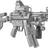 Руків’я переднє FAB Defense TAL-4. Колір - чорний