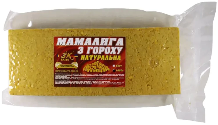 Мамалыга 3KBaits з гороху Natural (натуральная) 1kg
