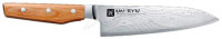 Нож кухонный Shimomura Middle Santoku Un-Ryu. Длина клинка - 160 мм
