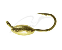 Мормишка вольфрамова Shark Овсинка 0,1g 1.5mm гачок D18 к:золото