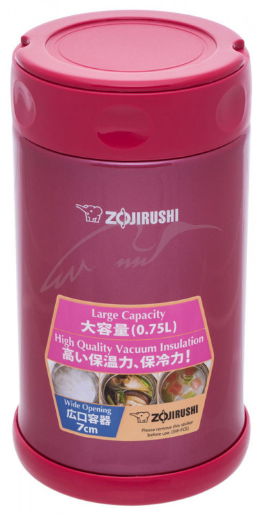 Харчовий термоконтейнер ZOJIRUSHI SW-FCE75PJ 0.75l Малиновий