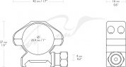 Крепление-кольца Hawke Precision Steel 1