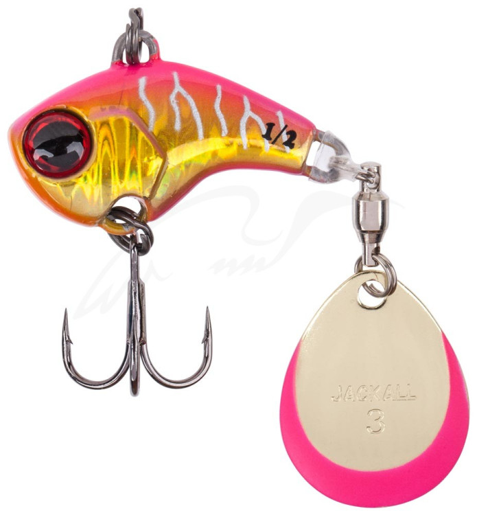 Тейл-спиннер Jackall Deracoup 3/8oz HL Pink Gold Тейл-спиннер Jackall Deracoup 3/8oz HL Pink Gold