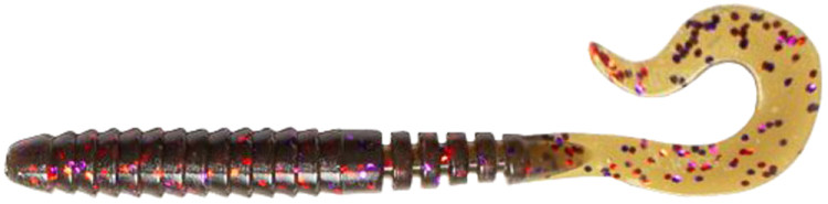 Силікон FishUP Vipo 3.6" #050 - Green Pumpkin Brown/Red & Purple (8шт/уп)