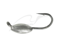 Мормышка вольфрамовая Shark Овсинка 0,2г диам. 2,0 мм крючок D18 ц:серебро