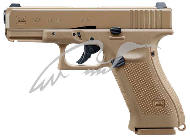 Пістолет пневматичний Umarex Glock19X Tan Blowback кал. 4.5 мм ВВ