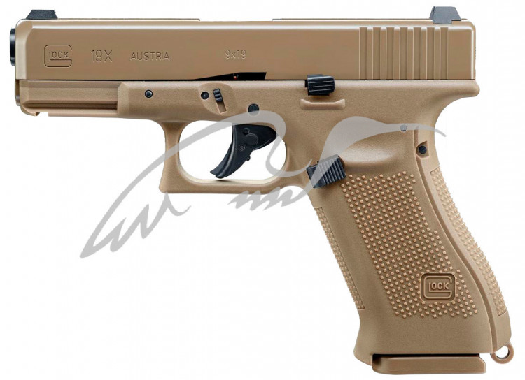 Пистолет пневматический Umarex Glock19X Tan Blowback кал. 4.5 мм ВВ