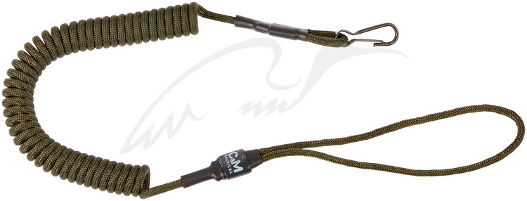 Шнур страховочный C&M TACTICAL комбінований + карабін ц:олива