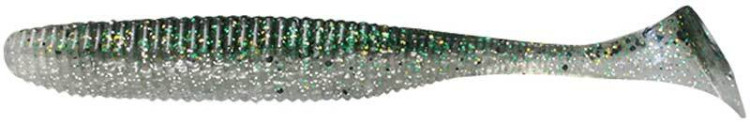 Силікон Jackall Rhythm Wave 5.8" Dark Thunder/Clear Silver (4шт/уп)