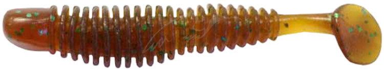 Силікон Reins Bubbring Shad 3" 565 Motor Oil Green Flake (8 шт/уп.)