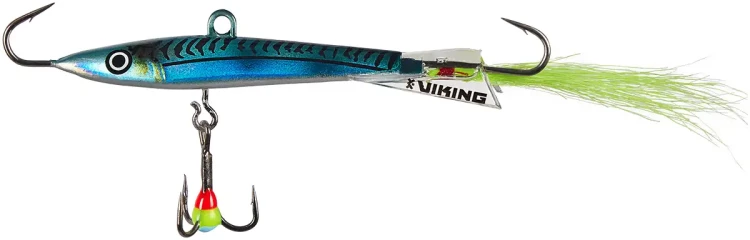 Балансир Viking Fishing Yeti Ice Jig 90mm 46.0g #14 Dark Mackerel Балансир Viking Fishing Yeti Ice Jig 90mm 46.0g #14 Dark Mackerel